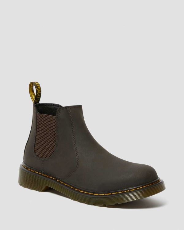 Botas Chelsea Dr Martens Youth 2976 Wildhorse Cuero Para Niños DR9772Z